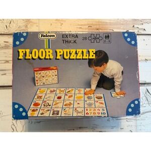 Falcon Extra Thick Floor Puzzle ABC Alphabet Numbers 28 Large Pieces England